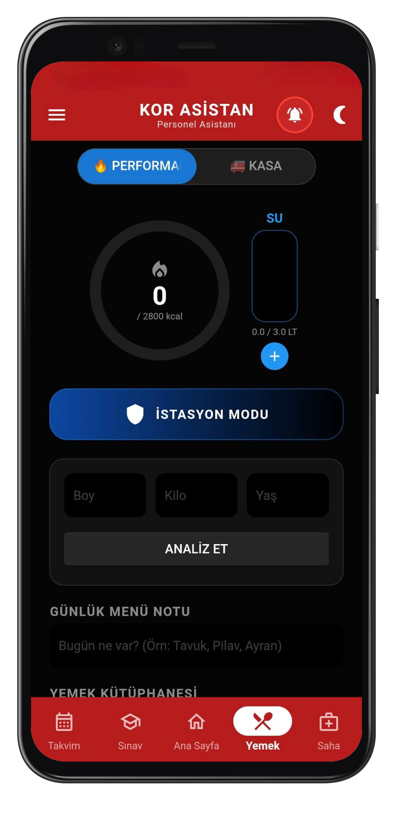 KOR Asistan - Kondisyon