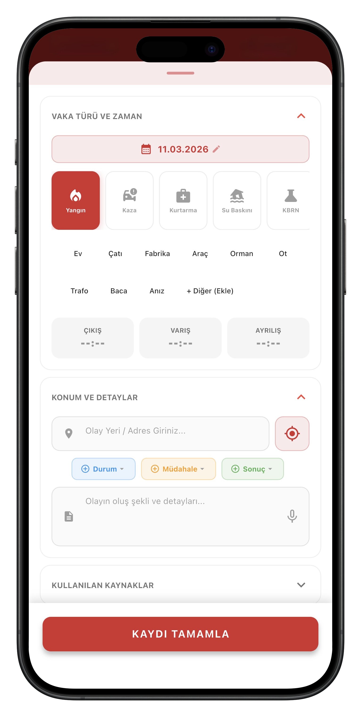 PDF vaka defteri özelliği